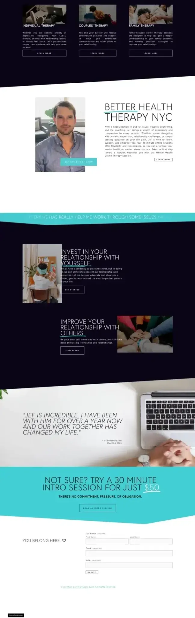 health and wellness website
